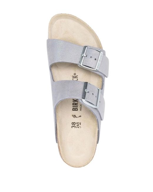 Birkenstock White Flat Shoes