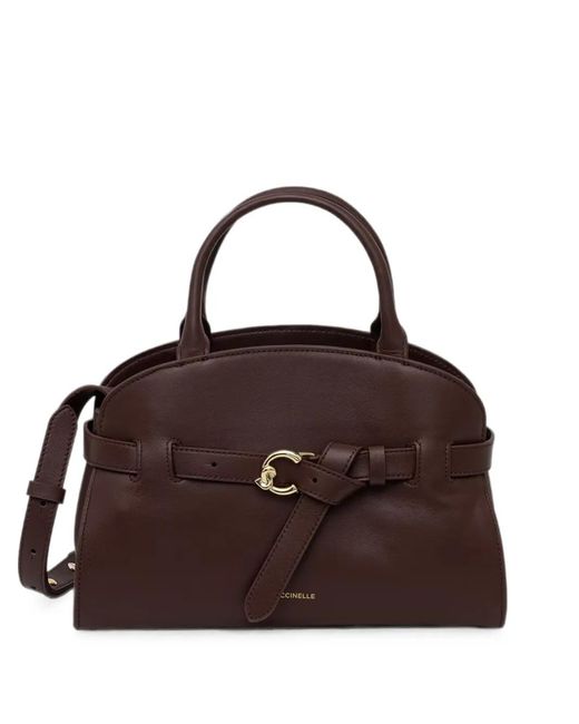 Coccinelle Brown Small Sabine Tote Bag