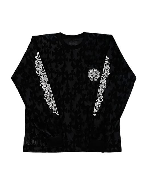 Chrome Hearts Long Sleeve T-shirt in Black for Men | Lyst