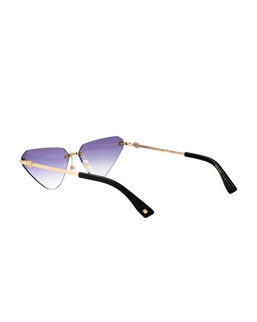DSquared² Purple Geometric-Frame Sunglasses