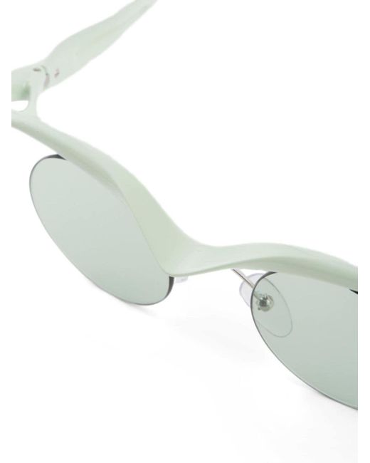 Prada Green Runway Geometric-frame Sunglasses for men