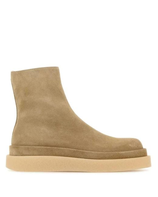 Jil Sander Natural Sand Suede Ankle Boots for men