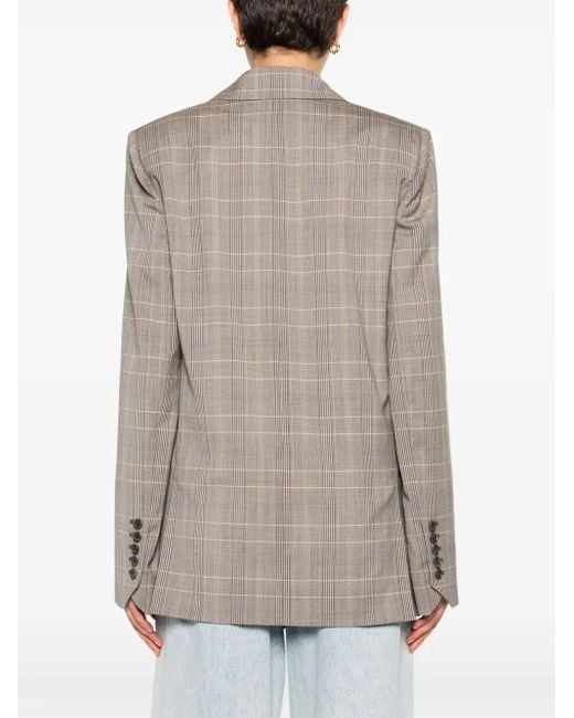 Zadig & Voltaire Gray Vaena Double-Breasted Blazer