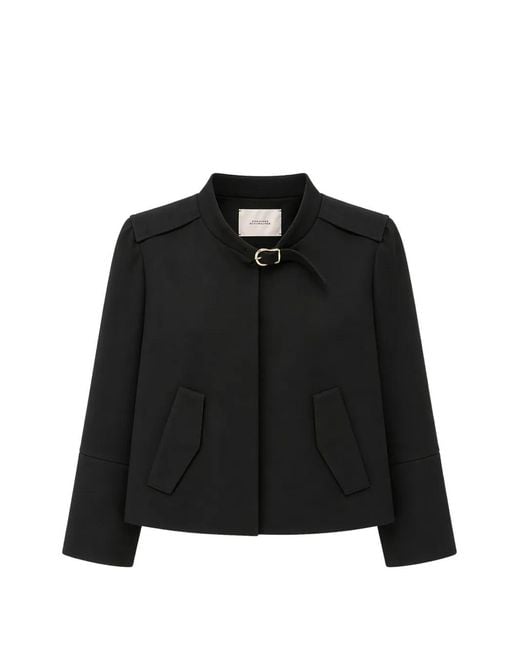 Dorothee Schumacher Black Veste À Détail De Boucle