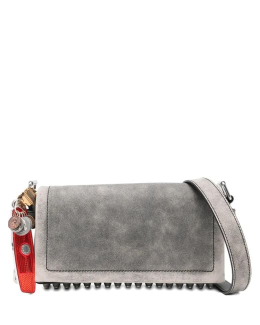 Alexander Wang スタッズ フラップ ショルダーバッグ Gray