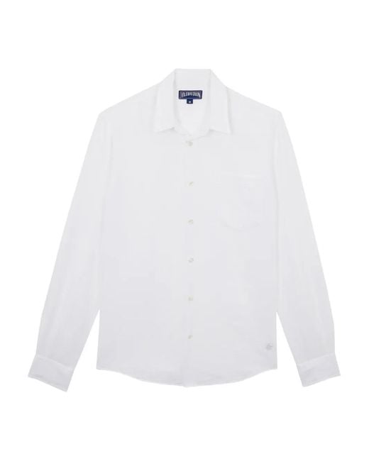 Vilebrequin White Patch-Pocket Shirt for men