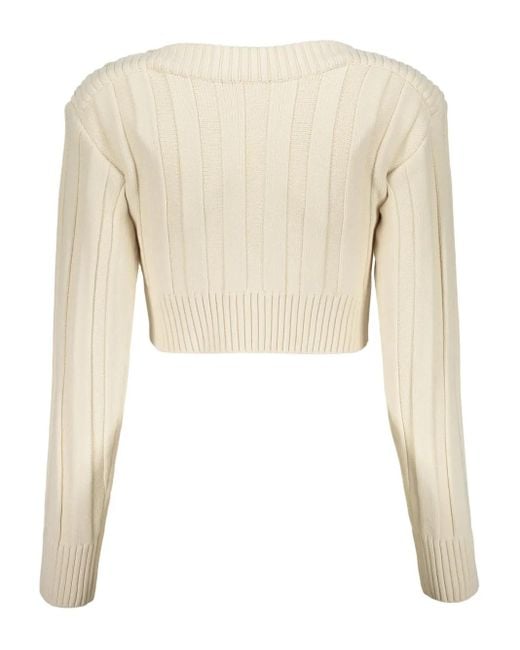Low Classic Natural Ribbed Jumper