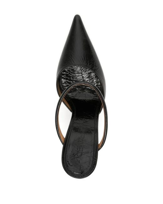 Off-White c/o Virgil Abloh Black Lollipop Leather Slingback