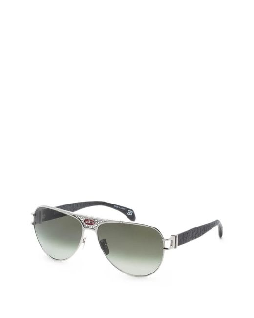 Bugatti Metallic Sterling- Pilot Sunglasses for men