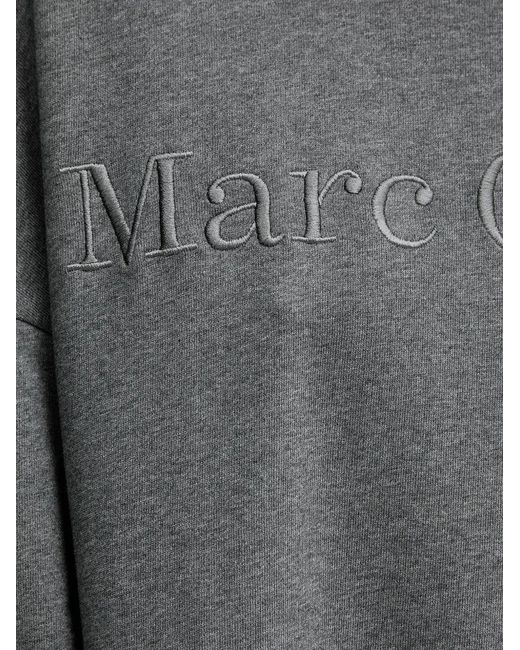 Marc O' Polo Gray Hooded Embroidered Mini Dress