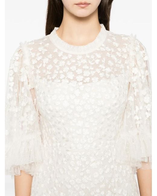 Needle & Thread White Scatter Gown