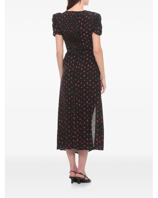 Mar De Margaritas Black Kristel Midi Dress