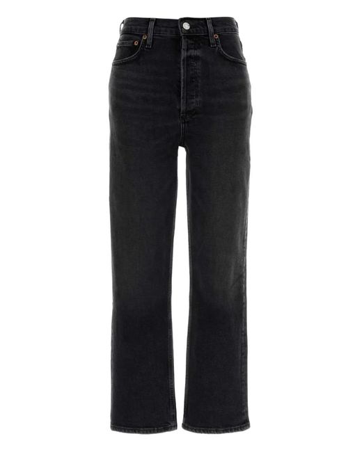 Agolde Black Belt-Loop Jeans