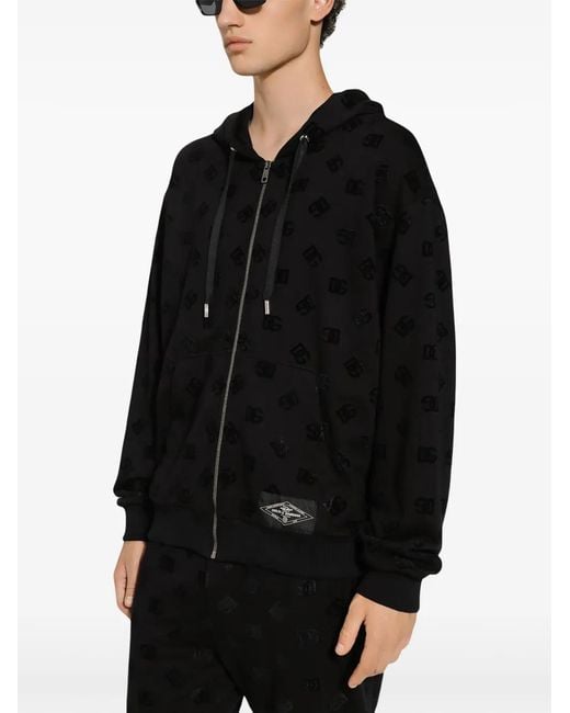 Dolce & Gabbana Black Zip-Throughs for men