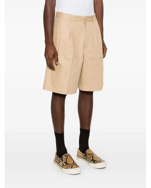 Gucci Natural Embroidered Bermuda Shorts for men