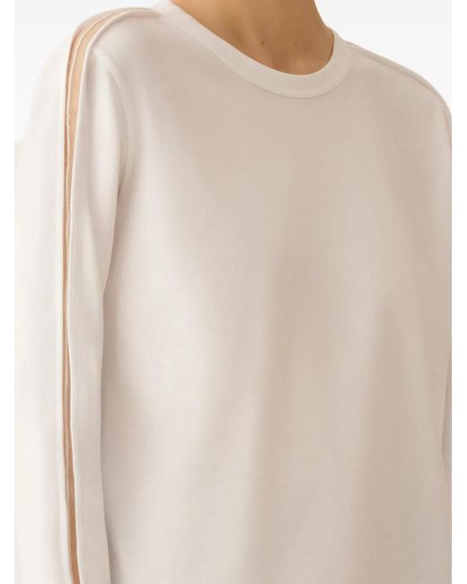 Fabiana Filippi White Long-Sleeve Top