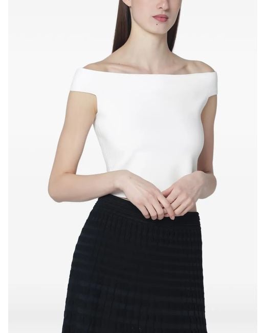 Jonathan Simkhai Black Dalton Off-Shoulder Top