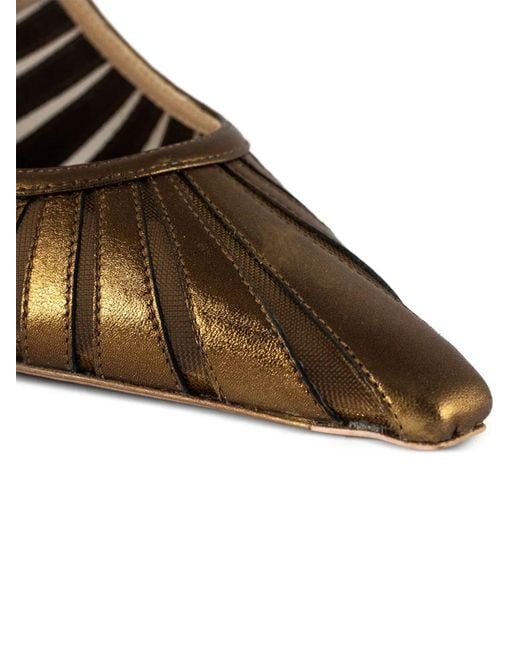 Roberto Festa Metallic Strap Heeled Pumps