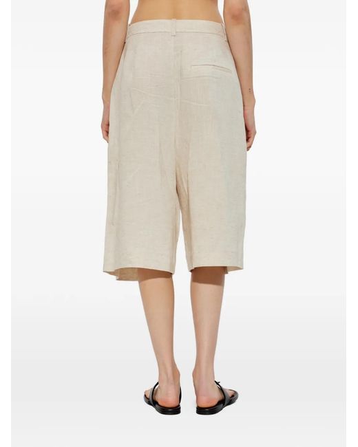 Gestuz Geplooide Shorts in het White