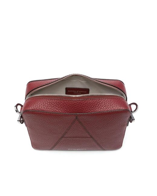 Aspinal Purple Camera Crossbody Bag