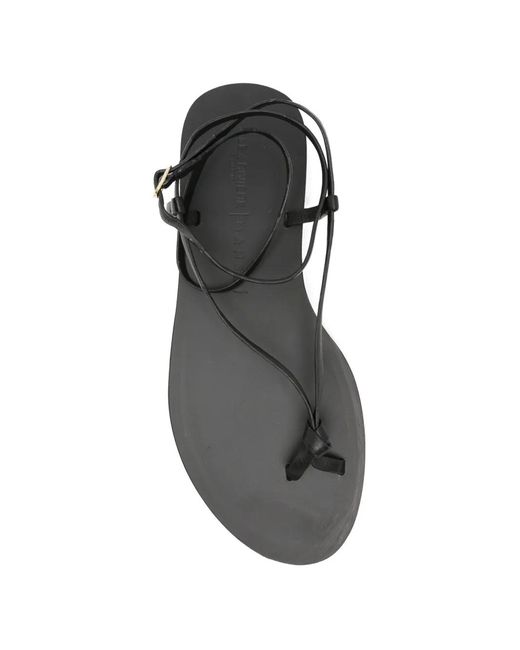 Manebí White Ankle Strap Sandals