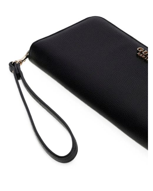 Guess Black Amorette Zip-Around Wallet