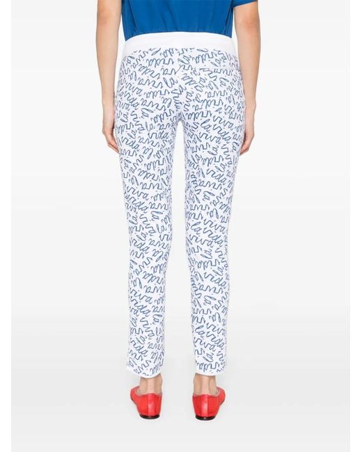 Juvia Blue Cotton-Blend Pants