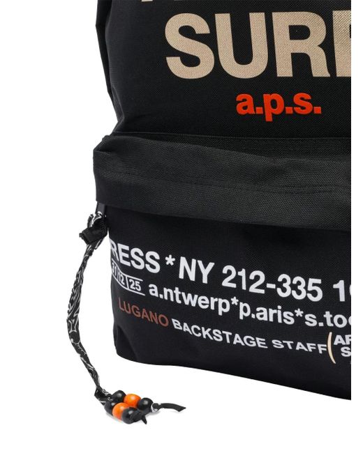 メンズ APRÈS SURF Logo-print Backpack Black