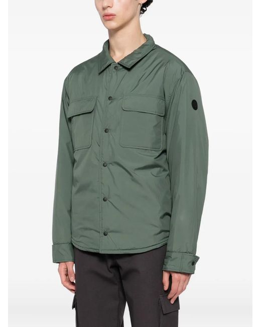 SPORT b. by agnès b. Green Padded Shirt Jacket for men