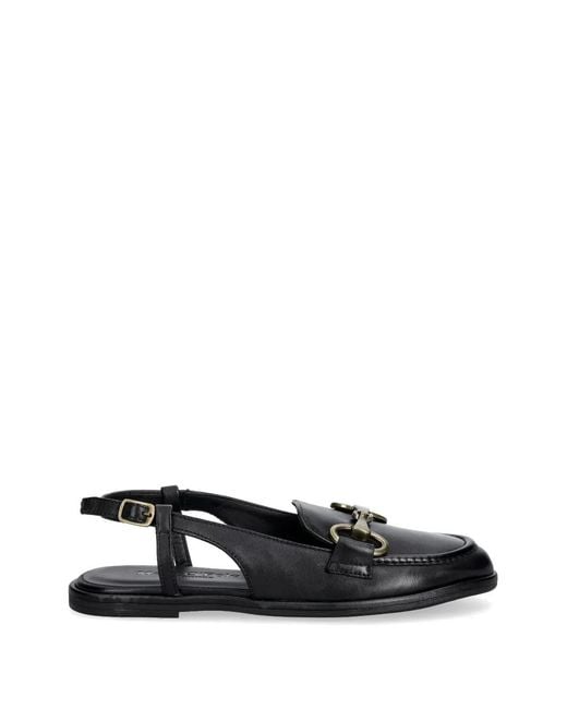 Marc O' Polo Black Horsebit Slingback Loafers