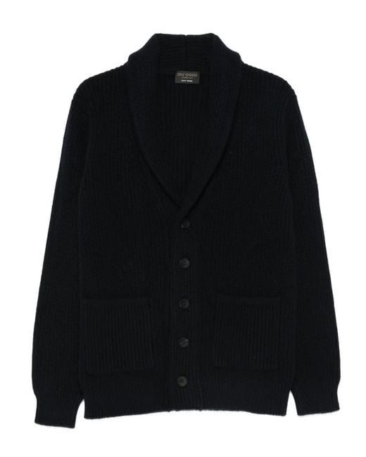 mens black shawl collar cardigan