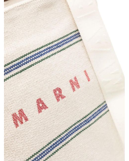Marni Natural Small Basket Tote Bag for men