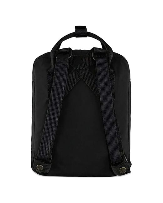 Fjallraven Black Kånken Logo-Patch Backpack