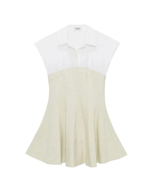 Jonathan Simkhai White Sundae Panelled Shirt Dress