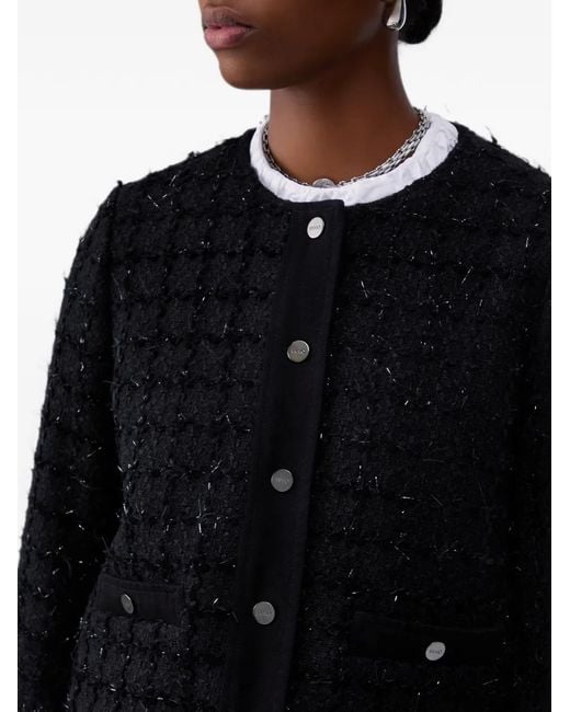 Liu Jo Blue Bouclé Jacket