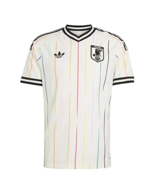 Adidas White Japan 26 Away Authentic T-Shirt for men