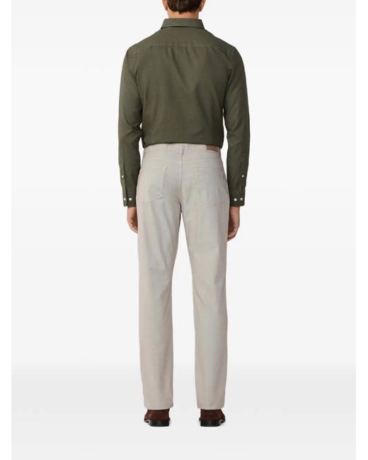 Hackett Gray Garment-Dyed Trousers for men