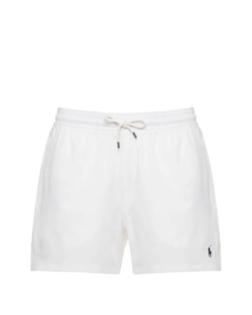 Polo Ralph Lauren White Swimming Shorts for men