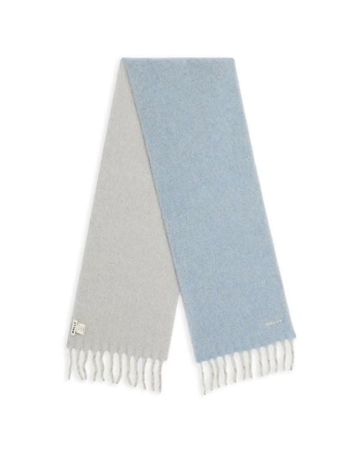 Bufanda Con Flecos Bally de color Blue