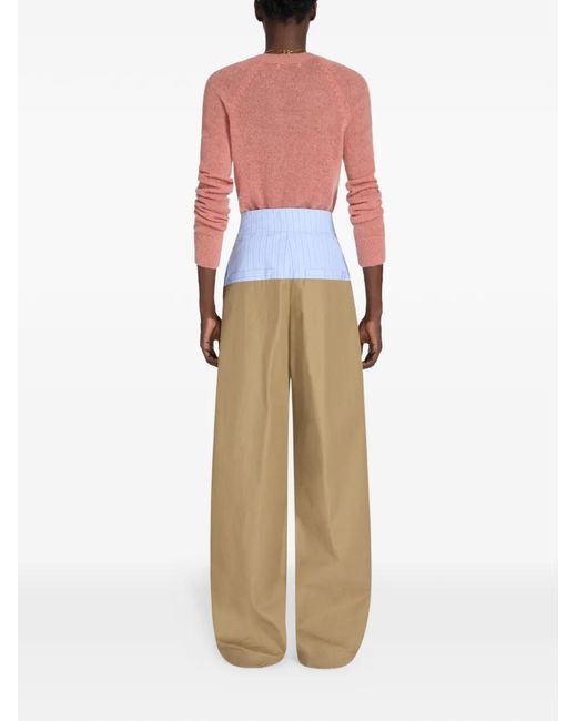 Dries Van Noten Pink Crew-Neck Sweater for men