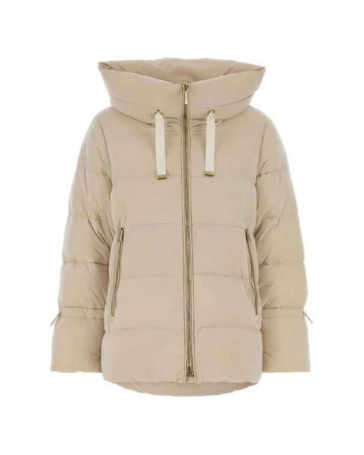 Moorer Natural Giada Hooded Down Jacket