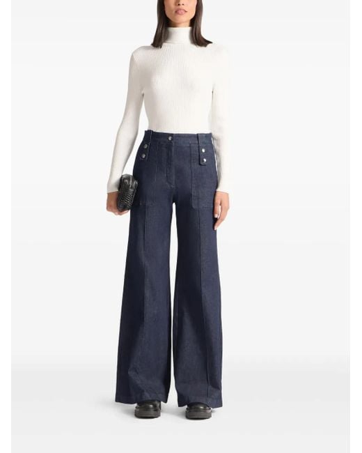 Fusalp White High-Neck Sweater