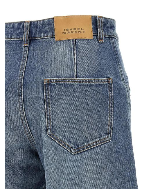 Jeans Catarina Con Inserti di Isabel Marant in Blue