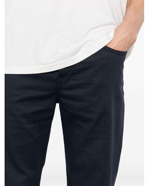 Kiton Black Pressed-crease Straight Trousers for men