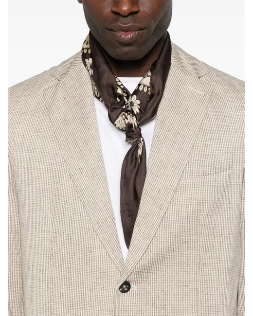 Circolo 1901 White Houndstooth Blazer for men