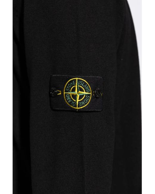 Stone Island Black Turtleneck Sweater for men