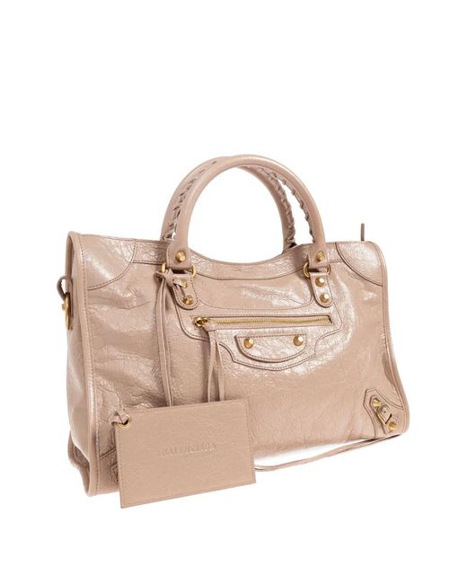 Balenciaga Pink Medium Le City Leather Tote Bag