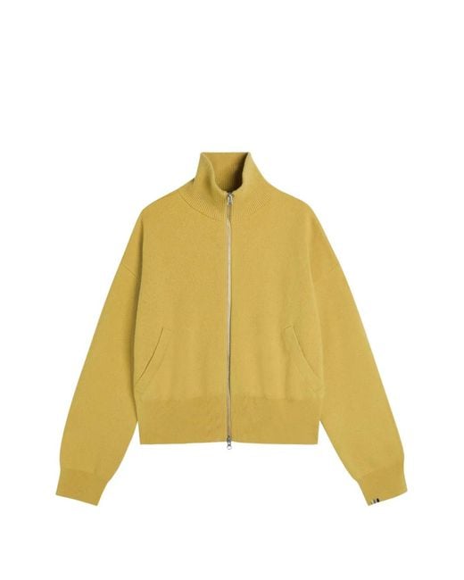 Extreme Cashmere Yellow N°385 Xtra Cute Zip Cardigan