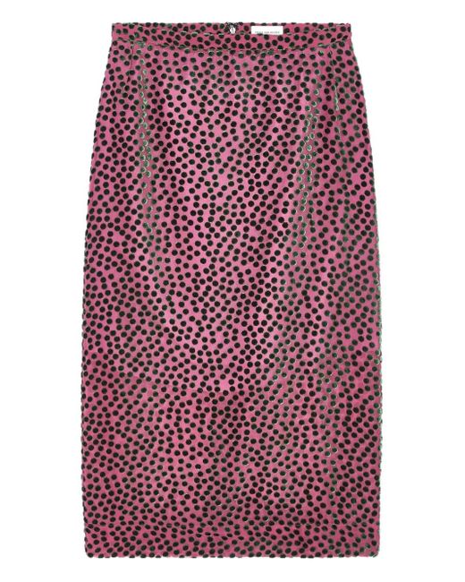 Dries Van Noten ポルカドット スカート Red