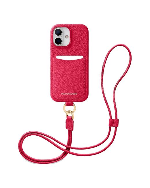 Maison De Sabre Sling Iphone 17 Case in Red | Lyst